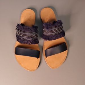 Joie Blue Flat Sandals